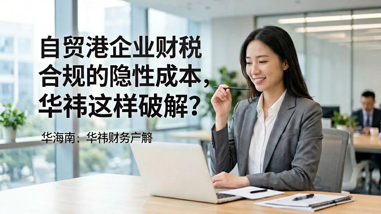 自贸港企业财税合规的隐性成本,华祎这样破解